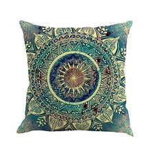 Gspirit 4 Pack Retro Boemia Mandala Cotone Biancheria Cuscino Decorativo Caso Federa per Cuscino 45x45 cm