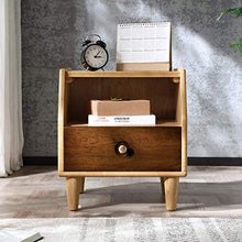 FGDSA Comodino in Rovere Armadietti da Camera da Letto minimalisti Moderni, Robusto e Durevole Resistente alla corrosione, scaffale rispettoso dell'ambiente