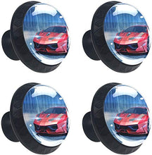 Concept Car Pomelli per Porta Set di 4 Pomelli per Mobili Manopole per Cassetti Cucina Armadio Vetro