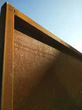 Zen Man 032006-1 - Paravento in metallo anticato, 1 mm, altezza 75 x lunghezza 150 cm, realizzato a mano