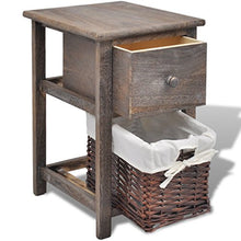 Festnight Comodini Shabby Chic 2 Pezzi Marrone in Legno