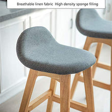 Sedie da bar per interni ed esterni, sedie da bar in stile moderno ed elegante, con telaio in legno robusto, bianco, pelle