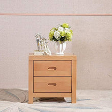 XiuHUa Comodino - Beech Moderno Nordic Camera da Letto Semplice Doppio cassetto Comodino Multi-Funzione di stoccaggio mobili ecologici, Dimensioni: 49X40x49cm Mobili da Camera da Letto
