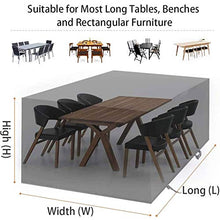 Copertura per mobili da giardino, copertura per mobili da giardino in tessuto Oxford 420D, impermeabile, anti-UV, per esterni, in rattan, beige, 122 x 76 x 46 cm