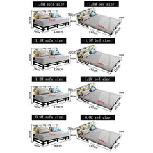 Camera Divano Letto Matrimoniale,Seduta E Letto 2 In1 Divano Contenitore Pieghevole Multifunzionale in Legno Massello Letto Convertibile,Imbottitura in Spugna Divano Mobili Comodo Cuscino,Grigio,0.9M