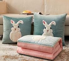 2 in 1 Trapunta a Doppio Uso Di Cuscini Ufficio Nap Coperta Multifunzione 4 Stagioni Calde Trapunta Per Rest Verde Sedia Da Ufficio
