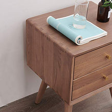 Comodini in legno con 2 cassetti maniglia per camera da letto e soggiorno, 40 x 45 x 55 cm