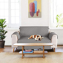 TAOCOCO Copridivano Poltrona Impermeabile Divano Protector Slipcovers (Grigio, 2 posti 120 * 190cm)