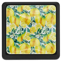 Limone dell'acquerello 3 PCS Pomelli per Porta, Pomolo per Mobile, Pomelli per Mobili con Viti, Maniglia per Armadietto, Pomelli per Porta, Pomelli per Cassetti per Porta, Armadio, Cassetto e Credenza