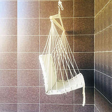 HI Suyi, poltrona da soffitto in macramè, amaca da appendere, con barra in legno, per interni esterni, camera da letto, cortile, portico
