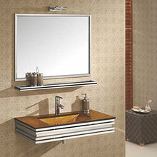 Set di mobili da bagno in vetro polly per bagno lavabo in vetro