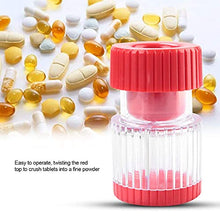 Kireina Piller Grinder Storer, 2 in 1 Leggero Multifunzione Pillole Splitter Crusher Box per Uso Domestico all'aperto Compresse medicinali Polverizzatore