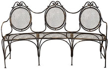Biscottini Panchina in Ferro battuto L176xPR58xH102 cm