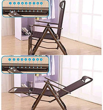 XBR Lettino Prendisole Zero Gravity, reclinabile Sedia reclinabile Pieghevole Lettino Prendisole da Giardino Sedie Zero Gravity Sedie a Sdraio Poltrona da Spiaggia Outdoor Indoor Marrone