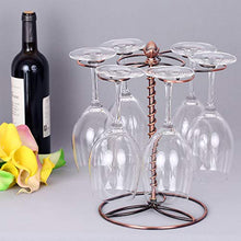 Leepesx Bicchiere per Vino Bicchiere per Vino Rosso Bicchiere per stoviglie Rack per Vino 6 Bicchiere per Vino Supporto per espositore per scaffali Supporto per Bicchiere per Vino da appoggio
