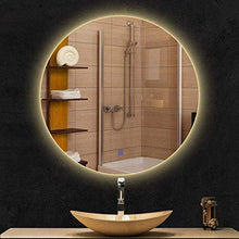 Specchio Specchio Illuminato a LED, Specchio da Bagno con Luce, retroilluminazione, Pulsante a sfioramento Hotel/Camera da Letto