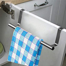 PTONZ Barra Portasciugamani Asta in Acciaio Inox 201 Estensibile da Appendere Sopra la Porta Grande Barra per Asciugamani e Asciugapiatti in Acciaio - Argento