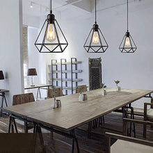 Retro Lampada A Sospensione Nero Vintage IndustrialeLoft Bar Metallo Paralume Da Soffitto E27 Base