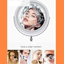 HMMN Specchio a Doppia Lato Vanity con LED, Lente di ingrandimento a Specchio/Specchio da principiante, Interruttore Touch Light Smart Fill, Carica USB