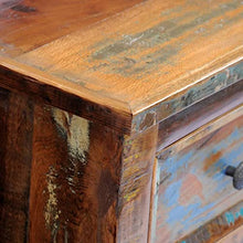 vidaXL Comodino a 2 Cassetti in Legno Recuperato Cassettiera Mobile Mobiletto