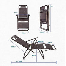 CDFC Summer Recliners Pieghevole Siesta Lounge Sedia Zero Gravity Lazy Office Outdoor Portatile Sedia da Spiaggia Portatile Sedia d'ospedale