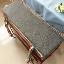 Cuscino da esterno per interni e esterni, per finestre, per tavoli da giardino, 100 x 35 cm, colore grigio scuro