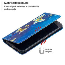 Miagon Wallet Folio Flip PU Leather Case for Samsung Galaxy S21 Ultra,Creative Painted Design Full-Body Protective Cover Card Holder Kickstand Magnetic,Gold Butterfly