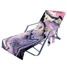 Sdfsa - Coprisedia da spiaggia per chaise longue con tasche laterali per piscina, sdraio, prendisole, vacanza