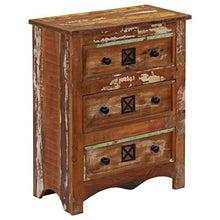 Festnight Cassettiera, Comò e cassettiere in Legno Massello di Recupero 60x30x75 cm