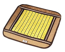XHNXHN - Tappetini per auto, in bambù, fatti a mano, 45 x 45 cm, colore: Giallo