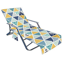 sdfsa - Telo coprisedia da spiaggia con tasche laterali in spugna, per piscina, chaise longue e chaise