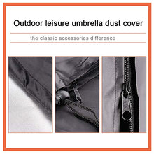 Fngedex, copertura per ombrellone da esterno, copertura impermeabile per ombrellone da giardino con cerniera