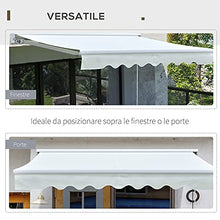 Outsunny Tenda da Sole 250x200cm per Esterno a Bracci con Apertura Automatica, Telecomando e Luci a LED, Beige