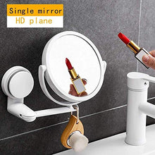 Specchio per il trucco Specchi per il montaggio a parete Specchio per il trucco da 6 pollici Girevole a doppia faccia, estensione 18 cm, Specchi per il bagno cromati lucidi Specchio per il trucco illu