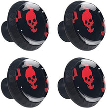 Cranio Di Halloween Pomelli per Porta Set di 4 Pomelli per Mobili Manopole per Cassetti Cucina Armadio Vetro