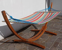 Amaca XL deluxe nobile 320cm con cornice in legno larice mod. 'CALETA'