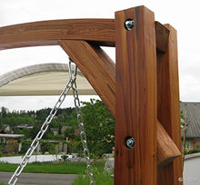 ASS, dondolo di design, MERU HM101, in legno larice, concopertura inclusa