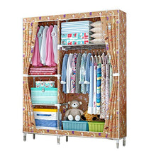 JFFFFWI Armadio Pieghevole Armadio Guardaroba 168 * 46 * 106cm Guardaroba Semplice Armadio Colore (Colore: B)