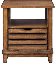 YRRA Comodino Comodino Comodino con 1 Porta e 2 vani portaoggetti Completamente assemblati 24 x 24 x 26 cm (Rovere)