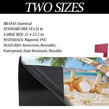 Summer Ocean Beach Mailbox Copre Magnetica Sea Seashells Stella Marina Palma Grande Postale Casella Involucri Giardino Cortile Decorazione Casa Oversize Dimensioni 64,8 x 53,3 cm