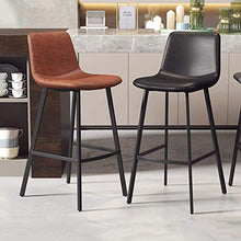 Sgabelli Alti in Metallo Moderni Cucina Colazione Bar Sedia Contatore Casa Sgabelli da Bar con Sedile in Pelle PU Altezza 65 / 75cm per Sala da Pranzo caffè Bistro Pub