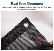 WXQIANG Panno Nero Outdoor Patio cromatica con Gommini di Protezione, Resistente ai Raggi UV Resistente Parasole Netto Serra Barn Kennel Coperto, 1M / 2M / 3M / 4M Largo Protezione Solare, Isolamento