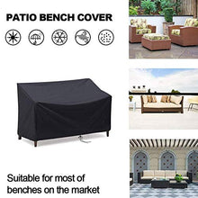 SODIAL Coprisedile per Patio, Coprisedile per Esterni, Copridivano per Mobili da Esterno Resistente all'Acqua (2 Posti: 52,7X26X35 Pollici)