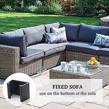 Baalaa - 10 connettori per mobili da giardino in rattan e vimini, adatti per mobili in rattan