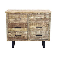 Milani Home s.r.l.s. cassettiera con Sei cassetti in Legno di Design Moderno per Salotto Cucina Sala da Pranzo cm 100x45x83 h