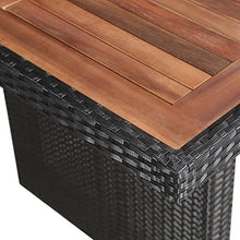 vidaXL Legno Massello e Polyrattan Tavolo da Giardino 240x90x74 cm Tavola