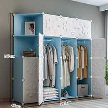 WCY Guardaroba Portatile per Appendere Vestiti Combinazione Armadio Armadio per Salvataggio Spaziale Ideale stoccaggio Organizer Cubo (2 Stili) Guardaroba Combinato (Dimensioni: 147x47x147cm) yqaae