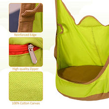 giordano shop Amaca a Sacco per Bambini Sospesa 75x55x140 cm in Cotone e PVC Verde