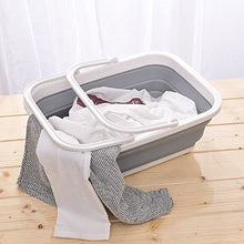 Tshome rettangolare multifunzionale pieghevole carrello pieghevole in silicone plastica cestino lavanderia