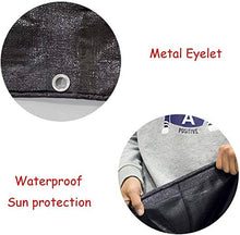 Tela da Vela Tessuto incatramata Nero Telo Impermeabile Resistente ai Raggi UV Resistente all'Usura Teloni Teloni Rivestimento in Tessuto Multiuso Auto, Barche, Imprese edili, Camper Copertina